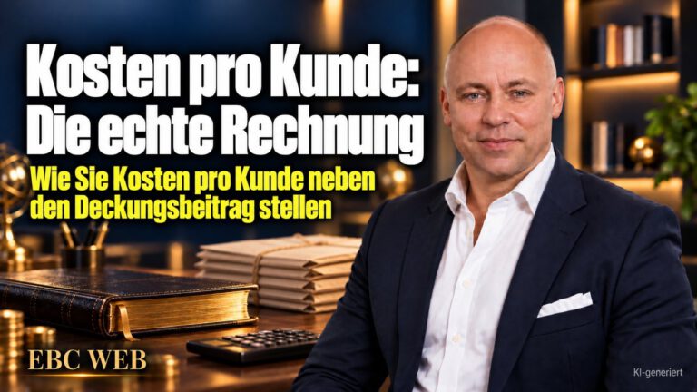 Kosten pro Kunde: Die echte Rechnung. Viel Umsatz, wenig Gewinn. EBC Eller Business Consulting rechnet vor, wie Werbekosten und Deckungsbeitrag die Marge bei Neukunden bestimmen.