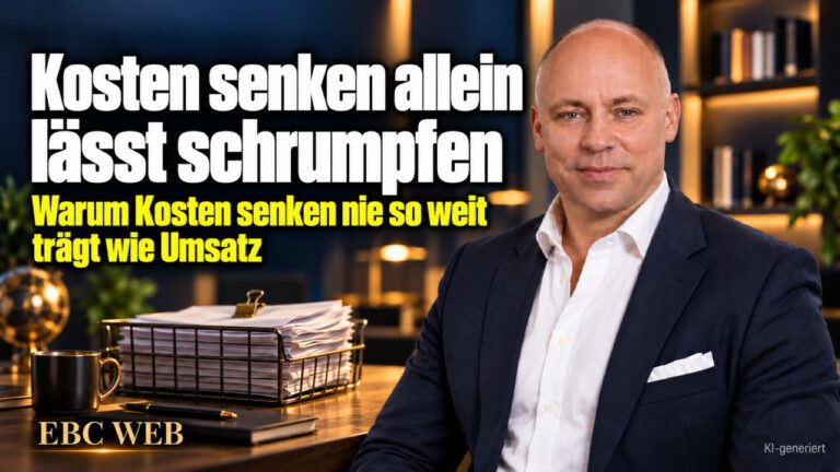 Kosten senken allein lässt schrumpfen: Rechnungen im Drahtkorb. EBC Eller Business Consulting zeigt, warum Strategie neben Fixkosten auch den Umsatz steigern muss.