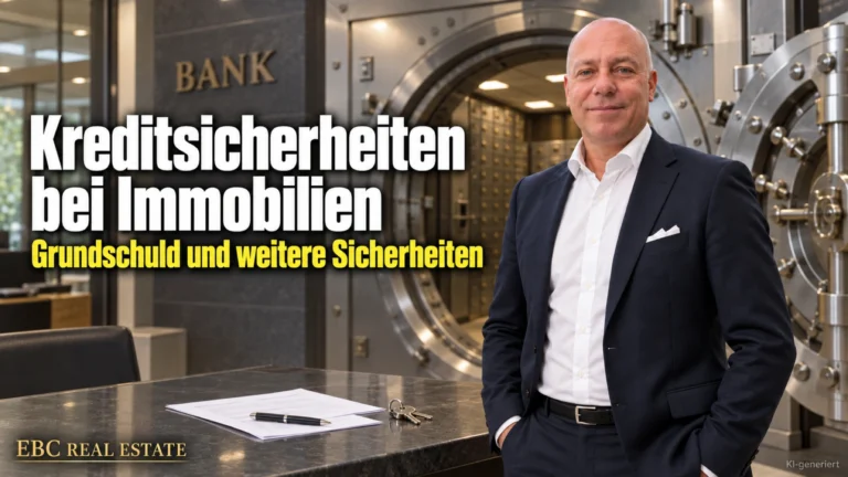 Kreditsicherheiten bei Immobilien: Grundschuld und weitere Sicherheiten. EBC Real Estate erklärt Finanzierungsvermittlern Sicherungsabrede, Bürgschaft und Forderungsabtretung.