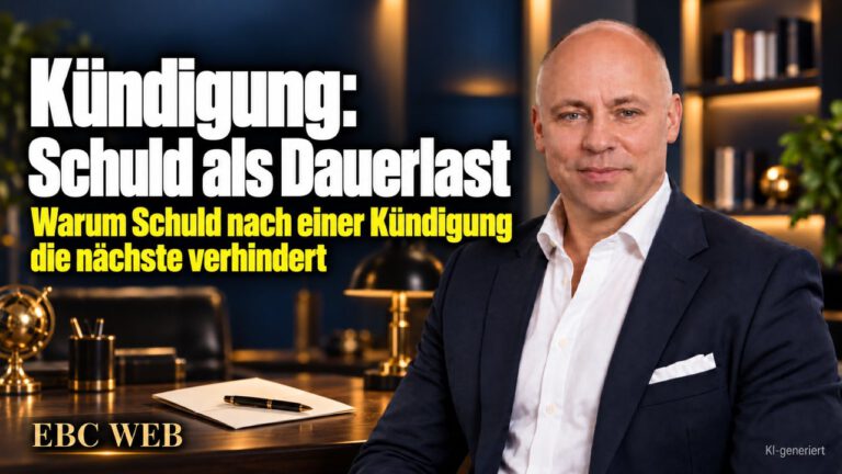 Kündigung: Schuld als Dauerlast. Die Entscheidung war richtig. EBC Eller Business Consulting zeigt in der Personalführung, wie Sie nach einer Personalentscheidung Schuldgefühle ablegen.