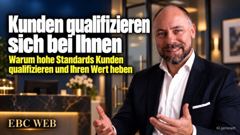 Kunden qualifizieren sich bei Ihnen. Drei Abende für ein Angebot. EBC Eller Business Consulting erklärt Dienstleistern, wie ein Erstgespräch Kunden vor dem Angebot qualifiziert.