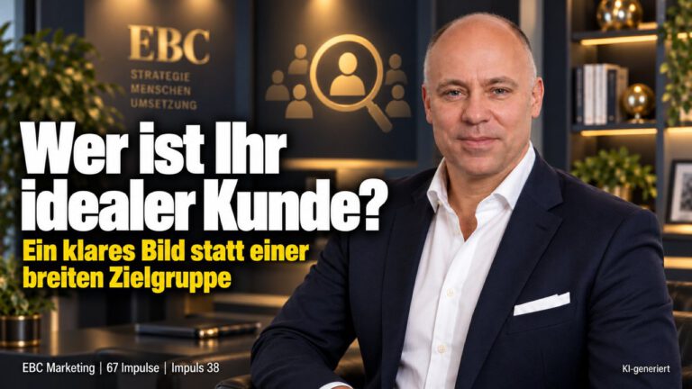 Kundenavatar: Wer ist Ihr idealer Kunde? Für alle, also für niemanden. EBC Marketing erklärt, wie ein Kundenavatar Zielgruppe und Kundenansprache schärft.