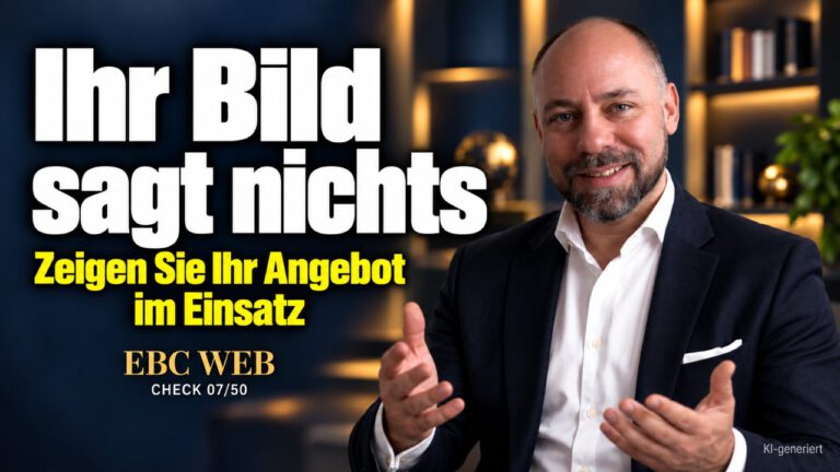 Landingpage: das richtige Hauptbild wählen. Das Bild, das jeder hat. EBC Eller Business Consulting prüft, welche Bildsprache auf der Webseite Vertrauen schafft.