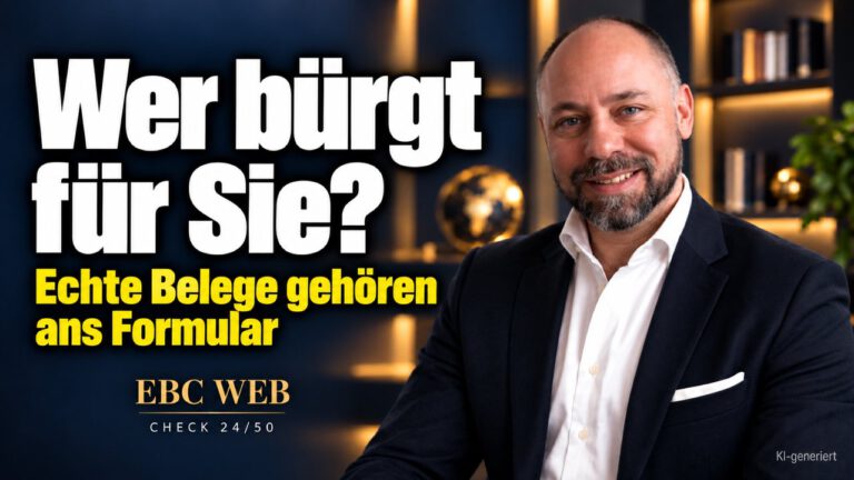 Vertrauenssiegel auf der Landingpage richtig nutzen. Wer bürgt für Sie? EBC Eller Business Consulting erklärt, wo Siegel am Formular Vertrauen schaffen und Anfragen sichern.