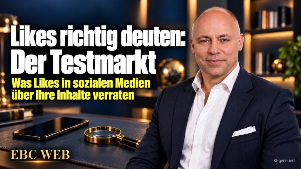 Likes richtig deuten: Der Testmarkt. Viele Likes, keine Anfragen. EBC Eller Business Consulting zeigt, wie Social-Media-Kennzahlen beim Inhalte testen helfen.