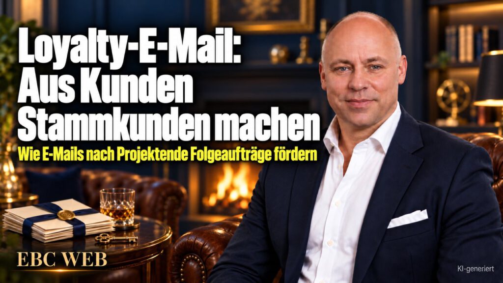 Loyalty-E-Mail: Aus Kunden Stammkunden machen. Wie E-Mails nach Projektende Folgeaufträge fördern. EBC Eller Business Consulting erklärt auch Kundenrückgewinnung per E-Mail-Marketing.