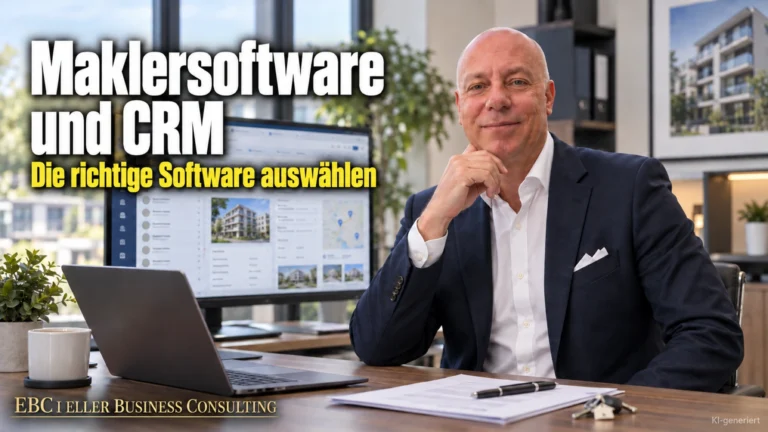 Maklersoftware und CRM: Die richtige Software auswählen. EBC Eller Business Consulting prüft CRM-System, Auftragsverarbeitung und Stufennachweis für Immobilienmakler.