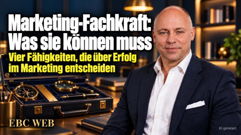 Marketing-Fachkraft: Was sie können muss. Ein Lebenslauf voller Werkzeuge. EBC Eller Business Consulting zeigt, warum Kennzahlen und Kundenreise ins Anforderungsprofil gehören.