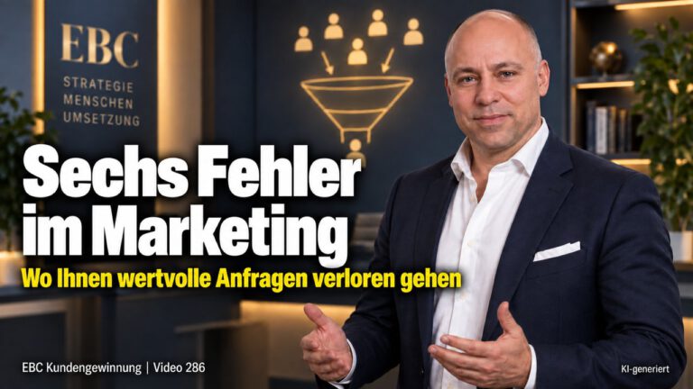 Marketing-Fehler: Warum Anschreiben nichts bringen. 400 Briefe, zwei Anrufe. EBC Kundengewinnung prüft Werbebrief, Zielgruppe und Rücklaufquote im Direktmarketing.