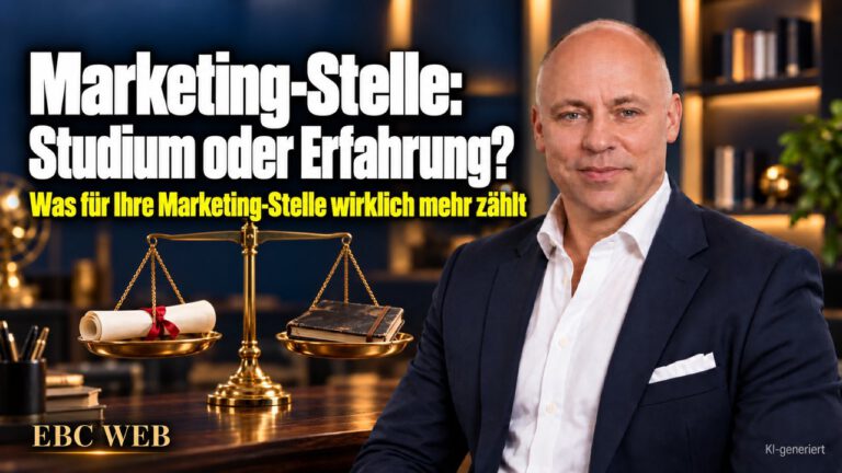 Marketing-Stelle: Studium oder Erfahrung? Drei Studiengänge auf der Liste. EBC Eller Business Consulting klärt das Anforderungsprofil für die Personalauswahl im Marketing.