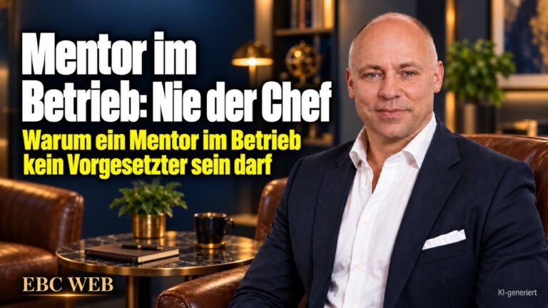 Mentor im Betrieb: Nie der Chef. Offenheit vor dem Beurteiler. EBC Eller Business Consulting erklärt in der Personalführung, warum Mentoring und Mitarbeiterbeurteilung getrennt bleiben.