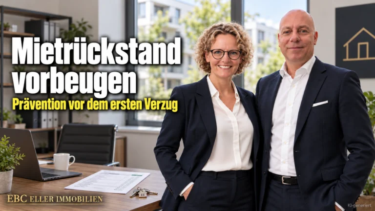 Mietrückstand vorbeugen: Prävention vor dem ersten Verzug. EBC Eller Immobilien zeigt Hausverwaltungen, wie Mieterselbstauskunft, Mietkaution und Objektbuchhaltung vorbeugen.
