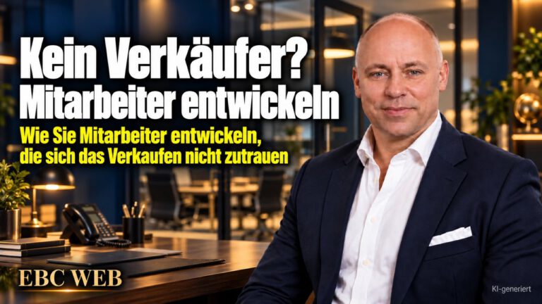 Kein Verkäufer? Mitarbeiter entwickeln. Ich bin nun mal so. EBC Eller Business Consulting zeigt in der Personalführung, wie Sie Glaubenssätze lösen und Kundengespräche stärken.