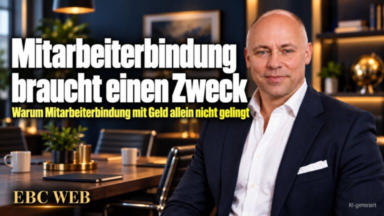 Mitarbeiterbindung braucht einen Zweck: Wofür gibt es uns? EBC Eller Business Consulting zeigt im Recruitment, wie Unternehmenszweck und Arbeitgebermarke die Fluktuation senken.