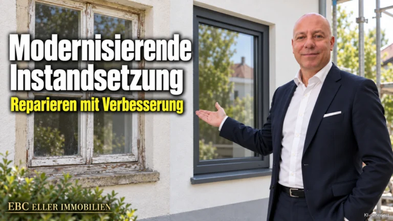 Modernisierende Instandsetzung: Reparieren mit Verbesserung. EBC Eller Immobilien grenzt für Hausverwaltungen Instandsetzung, Modernisierung und bauliche Veränderung ab.
