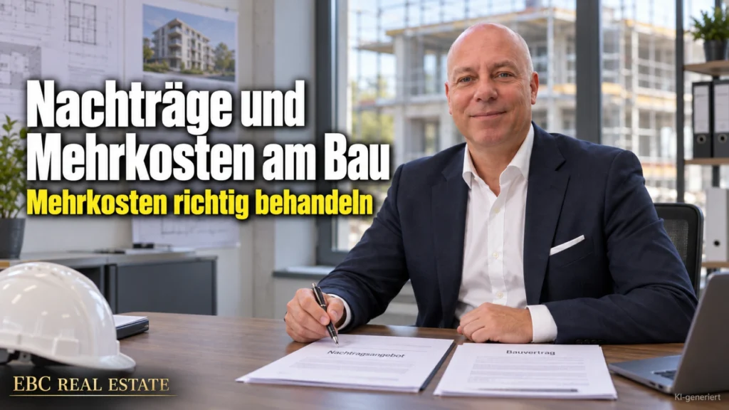 Nachträge und Mehrkosten am Bau: Mehrkosten richtig behandeln. EBC Real Estate vergleicht für Projektentwickler Einheitspreisvertrag, Pauschalvertrag und Nachtrag nach VOB/B.