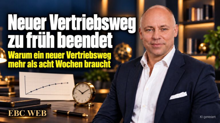 Neuer Vertriebsweg zu früh beendet: Zwei Anfragen in acht Wochen. EBC Eller Business Consulting erklärt, wie der Bestätigungsfehler die Akquise über einen neuen Vertriebskanal bremst.