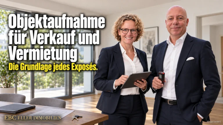 Objektaufnahme für Verkauf und Vermietung: Die Grundlage jedes Exposés. EBC Eller Immobilien prüft im Immobilien Management Grundbuchauszug, Baulast und Teilungserklärung.