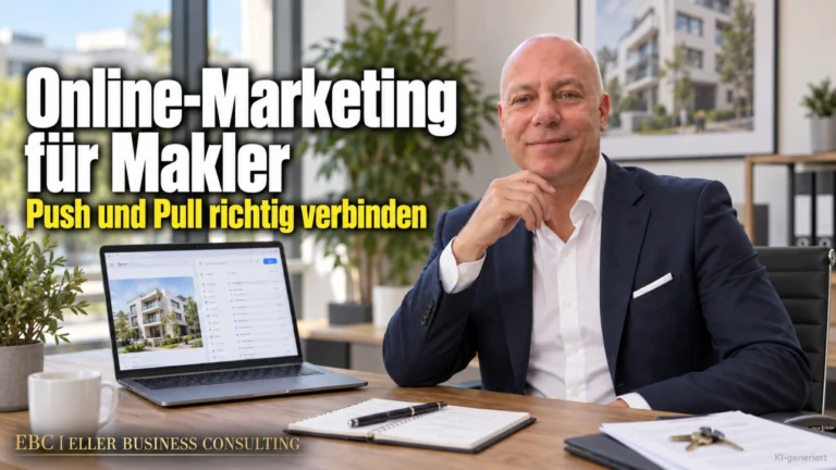 Online-Marketing für Makler: Push und Pull richtig verbinden. EBC Eller Business Consulting zeigt Immobilienmaklern passive Akquisition ohne unzumutbare Belästigung.