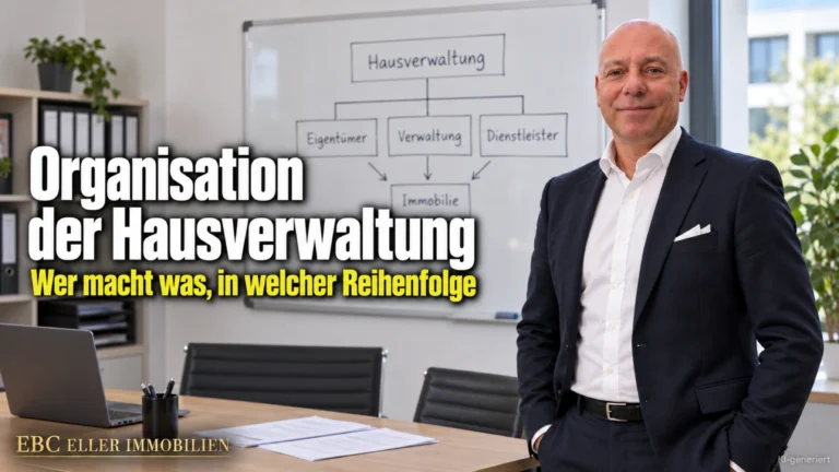 Organisation der Hausverwaltung: Wer macht was, in welcher Reihenfolge. EBC Eller Immobilien ordnet für Hausverwaltungen Aufbauorganisation, Ablauforganisation und Stellenbeschreibung.
