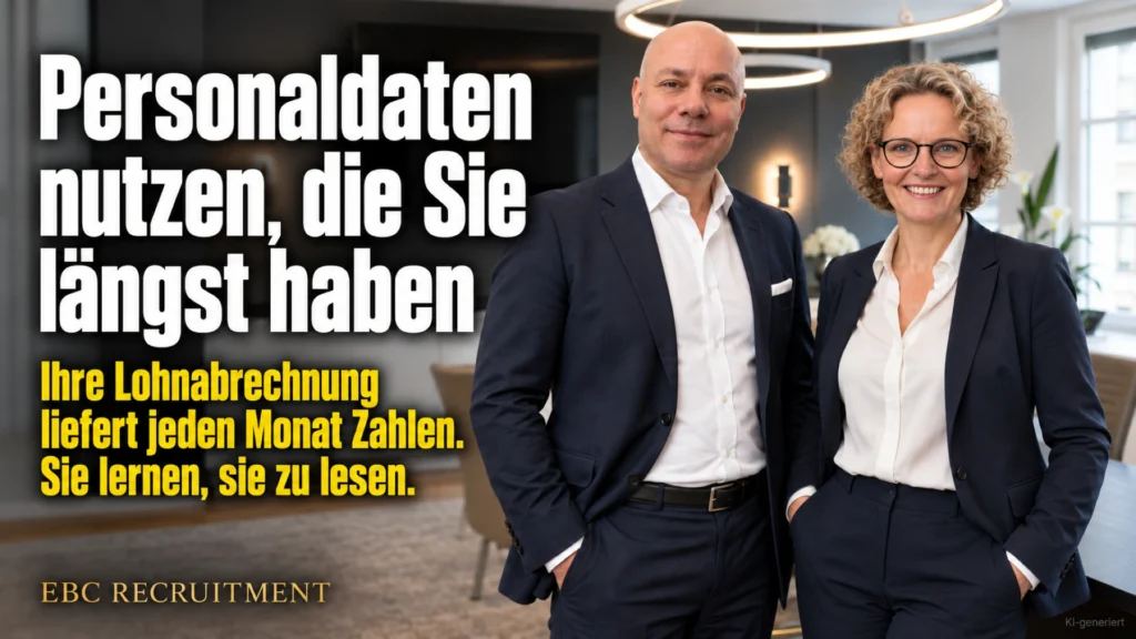 Personaldaten nutzen, die Sie längst haben: Ihre Lohnabrechnung liefert jeden Monat Zahlen. Sie lernen, sie zu lesen. EBC Recruitment erklärt Personalcontrolling in den Personal-Dialogen.