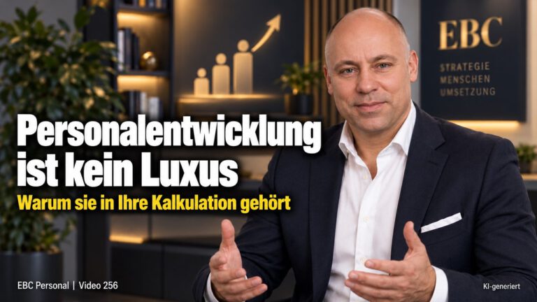 Personalentwicklung gehört in die Kalkulation: Ordentlich, aber nicht besser. EBC Personal zeigt in der Personalführung, warum Fortbildung und Weiterbildung feste Kosten sind.