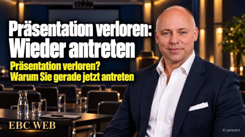 Präsentation verloren: Wieder antreten. Nach der Absage wird es still. EBC Eller Business Consulting zeigt, wie Sie eine Absage verarbeiten und die nächste Ausschreibung gewinnen.
