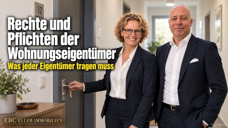 Rechte und Pflichten der Wohnungseigentümer: Was jeder Eigentümer tragen muss. EBC Eller Immobilien erklärt Hausverwaltungen Sondereigentum, Teilungserklärung und Zweckbestimmung.