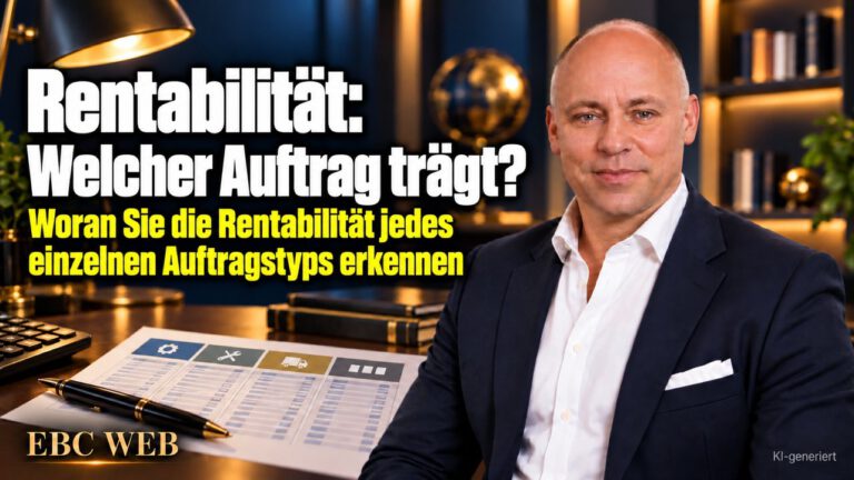Rentabilität: Welcher Auftrag trägt? Sechzig Stunden ohne Gewinn. EBC Eller Business Consulting rechnet mit Nachkalkulation und Deckungsbeitrag nach, welche Auftragsarten Gewinn bringen.