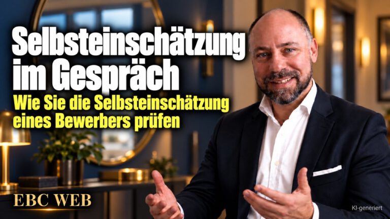 Selbsteinschätzung im Gespräch. Zu genau, zu gründlich, zu fleißig. EBC Eller Business Consulting zeigt, wie Fragen nach Schwächen die Kritikfähigkeit von Bewerbern offenlegen.