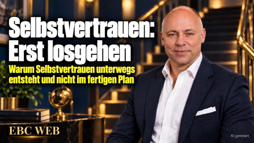 Selbstvertrauen: Erst losgehen. Die Chance und der Satz. EBC Eller Business Consulting zeigt Unternehmern, wie Zutrauen beim größeren Mandat durch Handeln wächst.