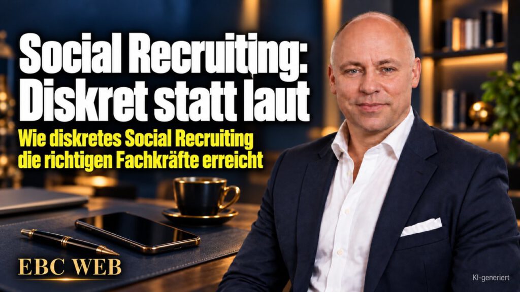 Social Recruiting: Diskret statt laut. Jeder im Ort sieht die Suche. EBC Eller Business Consulting zeigt, wie Direktansprache die Zielgruppe in sozialen Netzwerken erreicht.