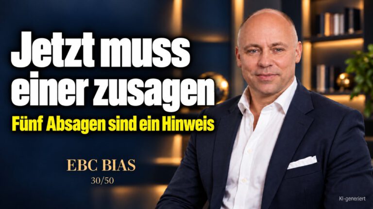 Spielerfehlschluss: Fünf Absagen sind kein Pech. Siebenmal Rot. EBC Bias zeigt dem Vertrieb, wie Absagen in der Akquise nüchtern ausgewertet werden.