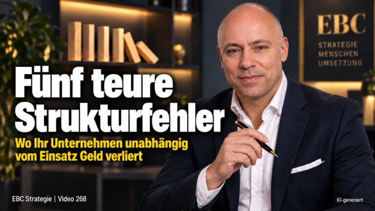 Strukturfehler: Wo Betriebe Geld verlieren. Die Kündigung an einem Dienstag. EBC Strategie prüft Kundenkonzentration, Liquiditätsreserve und Preisgestaltung.
