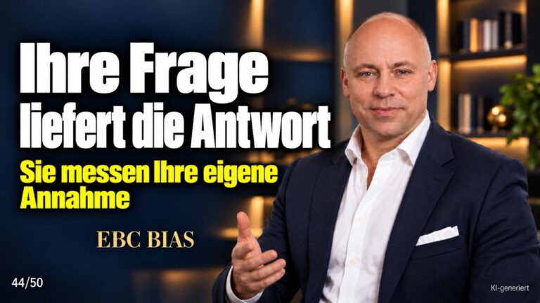 Suggestibilität: Wie Fragen Antworten erzeugen. Ein Wort Unterschied. EBC Bias zeigt, wie die Formulierung in Kundenbefragung und Marktforschung das Ergebnis lenkt.