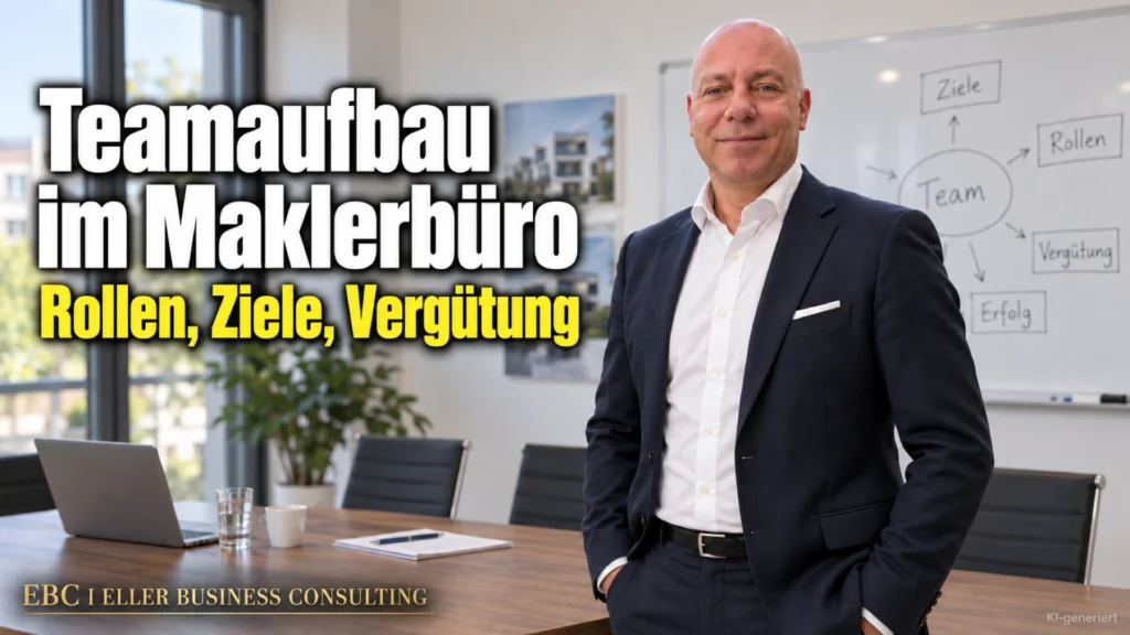 Teamaufbau im Maklerbüro: Rollen, Ziele, Vergütung. EBC Eller Business Consulting ordnet Aufbauorganisation, Stellenbeschreibung und Management by Objectives.