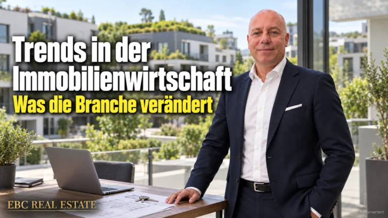 Trends in der Immobilienwirtschaft: Was die Branche verändert. EBC Real Estate ordnet für das Immobilien Investment Gebäudeenergiegesetz, Lebenszykluskosten und Leerstand ein.
