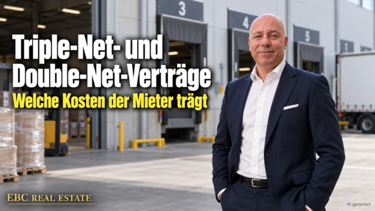 Triple-Net- und Double-Net-Verträge: Welche Kosten der Mieter trägt. EBC Real Estate erklärt im Property Management Dach und Fach sowie Individualvereinbarung.