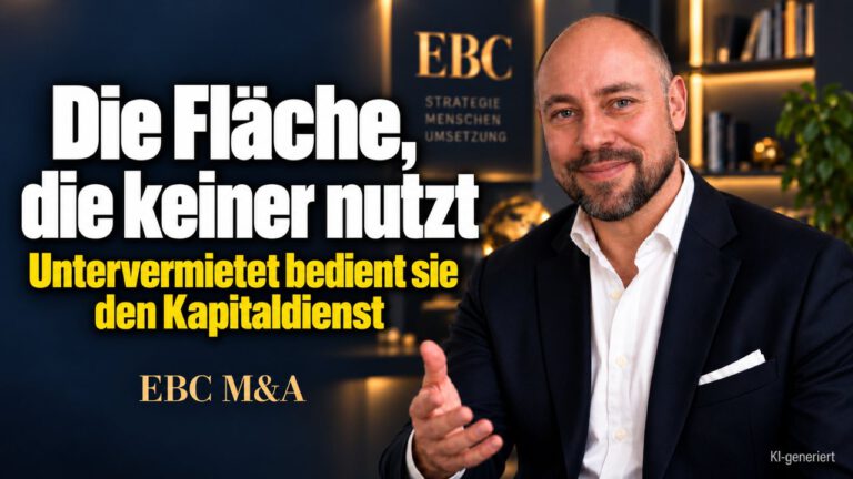 Ungenutzte Fläche finanziert den Firmenkauf. Die Fläche, die keiner nutzt. EBC M&A zeigt, wie Untervermietung von Immobilien die Finanzierung in der Nachfolge stützt.