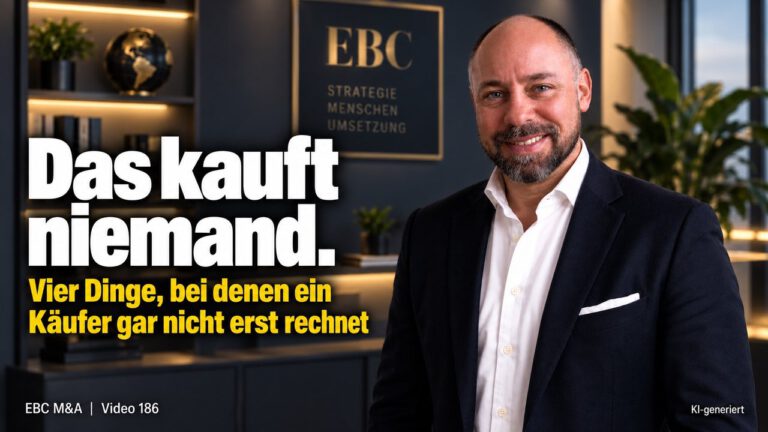 Unternehmenskauf: Was kein Käufer kauft. Der Fehler vor der Bewertung. EBC M&A benennt Ausschlusskriterien für Firmenkauf und Nachfolge als Teil der Kaufstrategie.