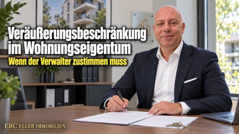 Veräußerungsbeschränkung im Wohnungseigentum: Wenn der Verwalter zustimmen muss. EBC Eller Immobilien erklärt öffentliche Beglaubigung und schwebende Unwirksamkeit.