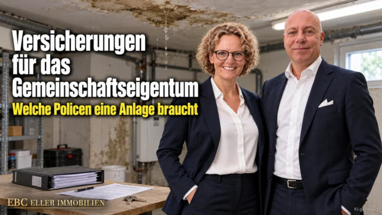 Versicherungen für das Gemeinschaftseigentum: Welche Policen eine Anlage braucht. EBC Eller Immobilien prüft für Hausverwaltungen Wohngebäude- und Elementarschadenversicherung sowie Unterversicherung.
