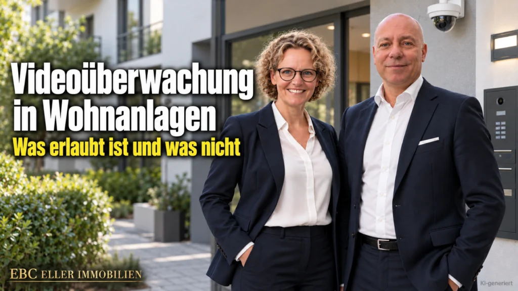 Videoüberwachung in Wohnanlagen: Was erlaubt ist und was nicht. EBC Eller Immobilien prüft für Hausverwaltungen DSGVO, Datenschutz-Folgenabschätzung und bauliche Veränderung.