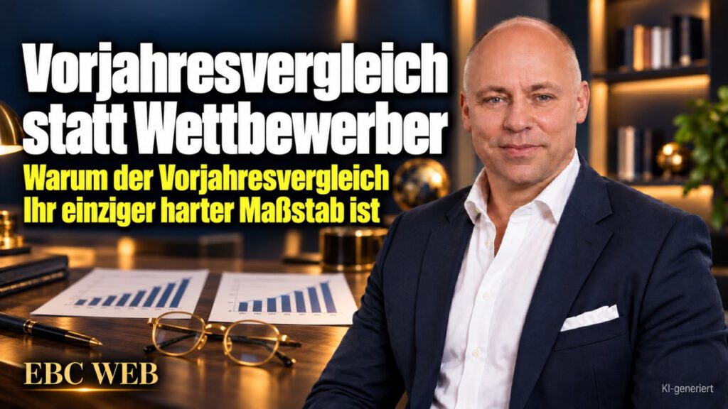 Vorjahresvergleich statt Wettbewerber: Besser als die Konkurrenz. EBC Eller Business Consulting erklärt, warum der Vorjahresvergleich der bessere Maßstab für Ihre Kennzahlen ist.