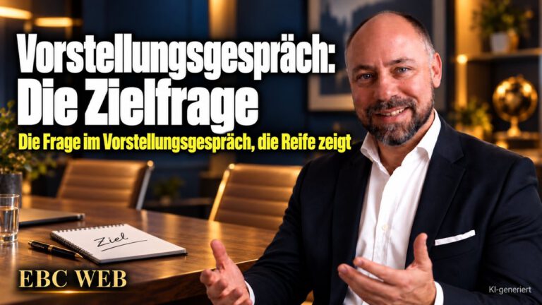 Vorstellungsgespräch: Die Zielfrage. Zwanzig Minuten, nichts gelernt. EBC Eller Business Consulting erklärt, wie die Frage nach Zielen die Personalauswahl schärft.