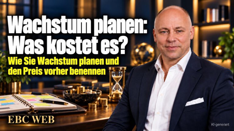 Wachstum planen: Was kostet es? Ein Ziel auf der Folie. EBC Eller Business Consulting rechnet in der Strategie Personalplanung und Kapazitätsplanung für das Unternehmenswachstum durch.