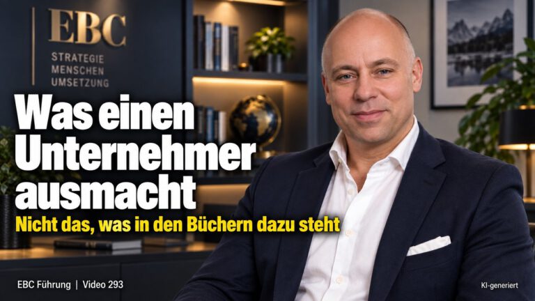 Was einen Unternehmer wirklich ausmacht. Hat er das Zeug dazu? EBC Führung beschreibt, was Gründung und Selbständigkeit an Verbindlichkeit verlangen.