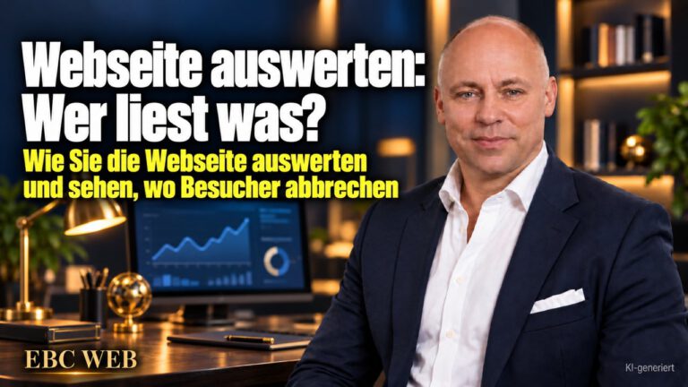 Webseite auswerten: Wer liest was? Seit drei Jahren online. EBC Eller Business Consulting erklärt, wie Webanalyse, Besucherzahlen und Absprungrate zu mehr Anfragen führen.