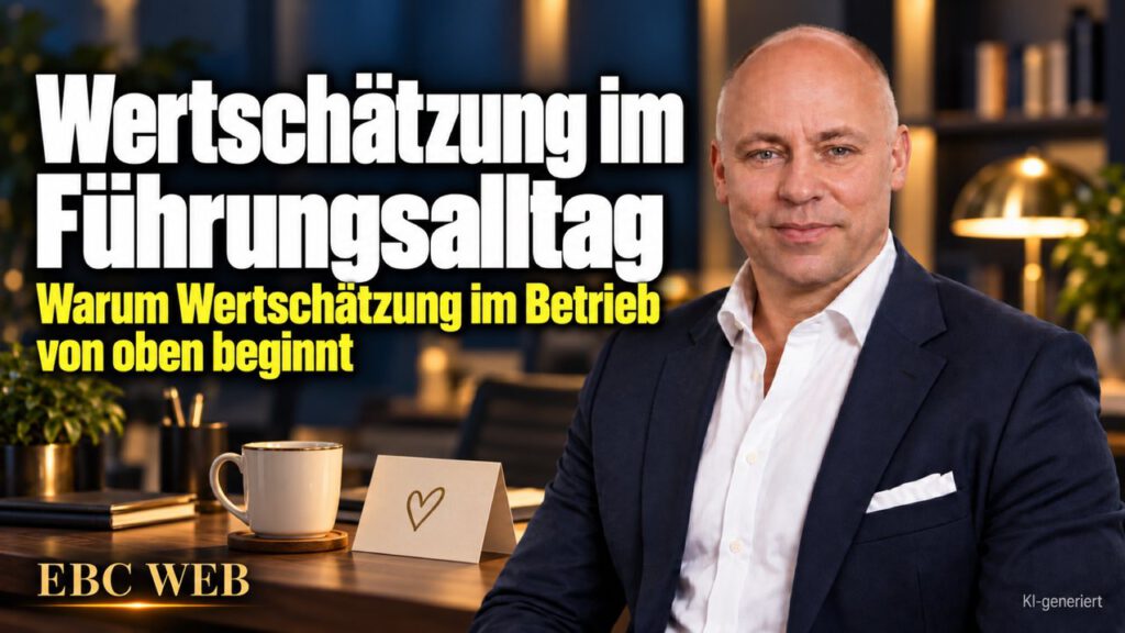 Wertschätzung im Führungsalltag: Anweisungen ohne ein gutes Wort. EBC Eller Business Consulting zeigt, wie der Chef als Vorbild Betriebsklima und Unternehmenskultur prägt.