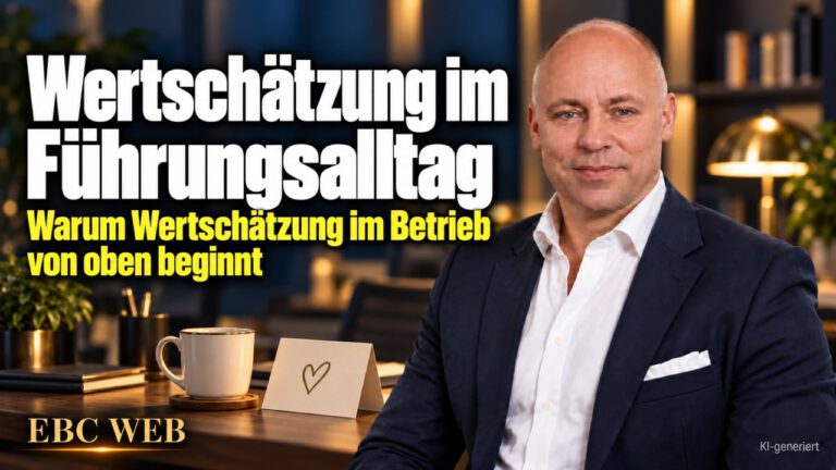 Wertschätzung im Führungsalltag: Anweisungen ohne ein gutes Wort. EBC Eller Business Consulting zeigt, wie der Chef als Vorbild Betriebsklima und Unternehmenskultur prägt.